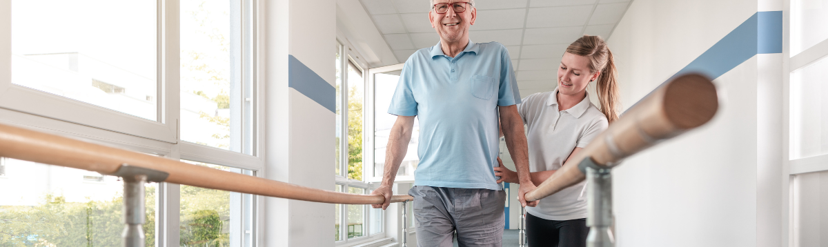 man doing physical therapy